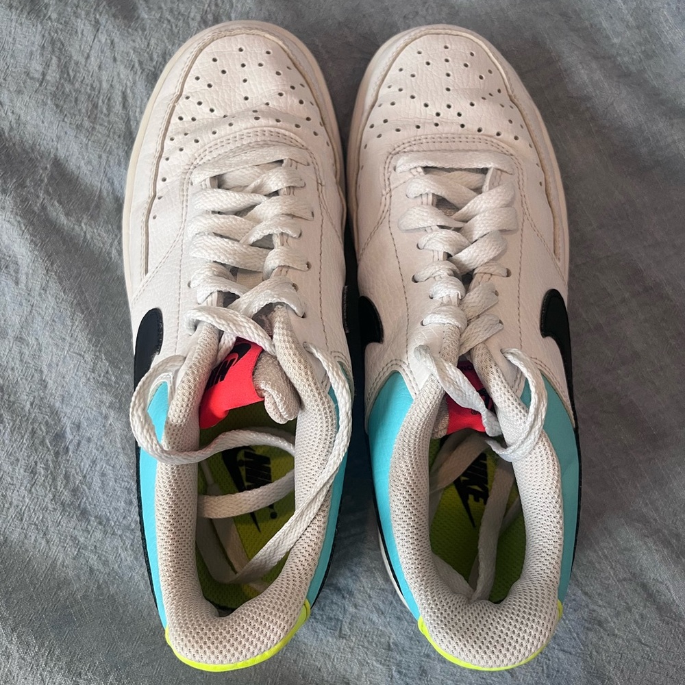 Nike White and Neon Sneakers - Picture 3 of 8